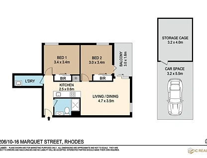 E206/25 Shoreline Drive, Rhodes, Inner West, 2 habitaciones, 1 baños, Apartment
