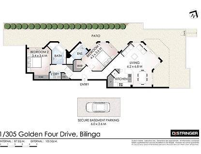 1/305 Golden Four Drive, Bilinga, Gold Coast, 2 રૂમ, 2 બાથરૂમ, Unit