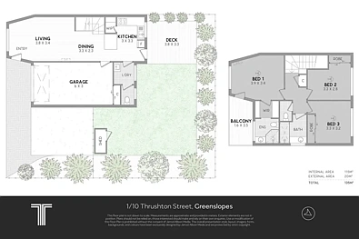 Plano ng Bahay - 1/10 Thrushton Street, Greenslopes, QLD 4120