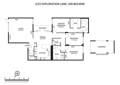 2/15 Exploration Lane, Melbourne, VIC 3000, 3 Bedrooms, 2 Bathrooms, Apartment