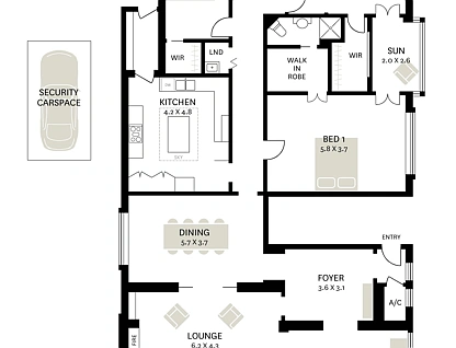3/43 Macleay Street, Potts Point, Sydney CBD, 3房, 3浴, Apartment