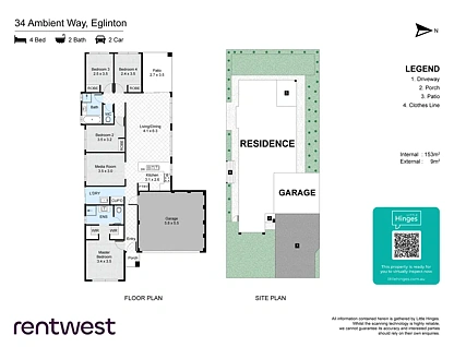 34 Ambient Wy, Eglinton, WA 6034, 4 कमरे, 2 बाथरूम, House