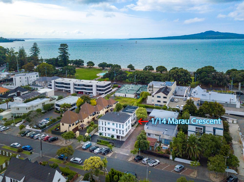 1/14 Marau Crescent, Mission Bay, Auckland, 2房, 1浴