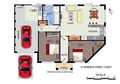 21 Nordeck Street, Casey, ACT 2913, 2 Bedrooms, 1 Bathrooms, House