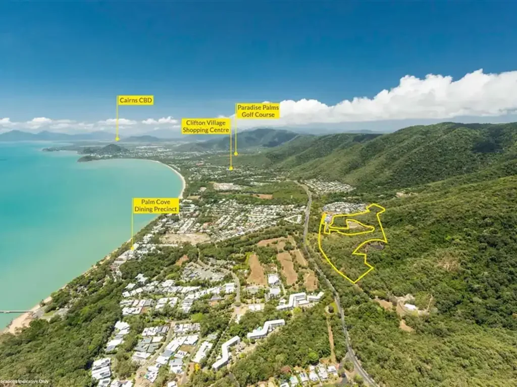 Palm Cove  1146m2 large vacant lot with rainforest backdrop.