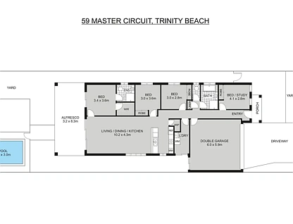 59 Master Circuit, Trinity Beach, QLD 4879, 4房, 2浴, House