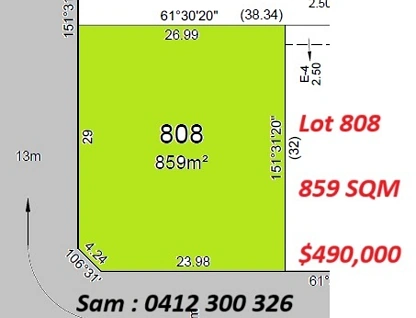 Lot 808 Dillon Circuit ( Waterways Estate ), Koo Wee Rup, Traralagon , 0 ਕਮਰੇ, 0 ਬਾਥਰੂਮ, Section