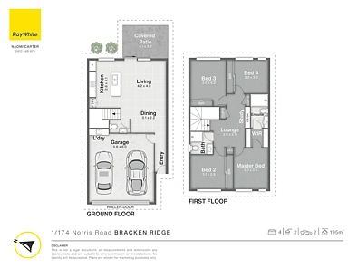1/174 Norris Road, Bracken Ridge, QLD 4017, 4 slaapkamers, 2 badkamers, Townhouse