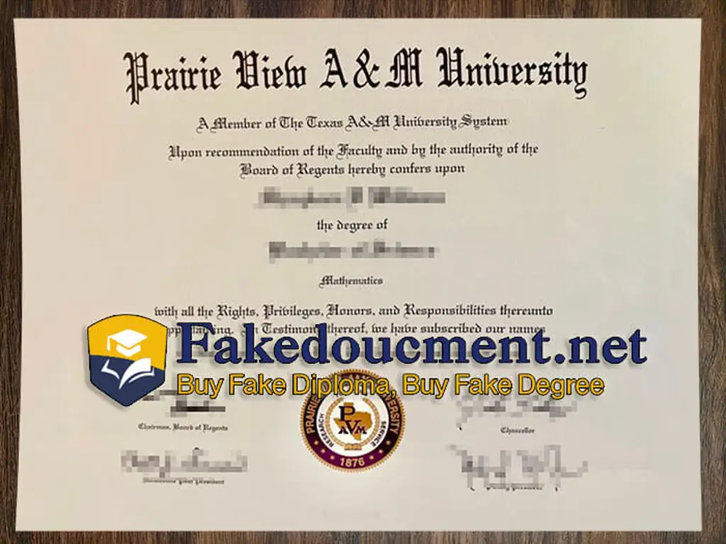 How to buy fake Prairie View A&M University degree online?