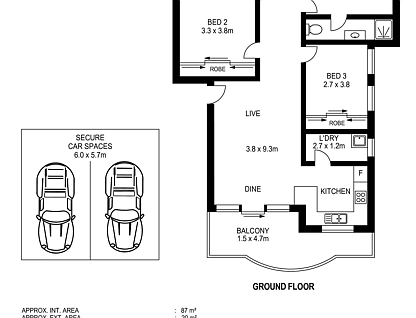 1/66-70 Great Western Highway, Emu Plains, Outer Western Sydney, 3 कमरे, 2 बाथरूम, Apartment
