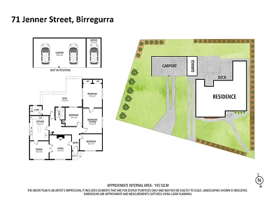 फ्लोर प्लान - 71 Jenner Street, Birregurra, VIC 3242
