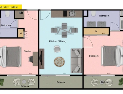 4230-4231/87-109 Port Douglas Road, Port Douglas, Cairns, 2 phòng ngủ, 2 phòng tắm, Apartment