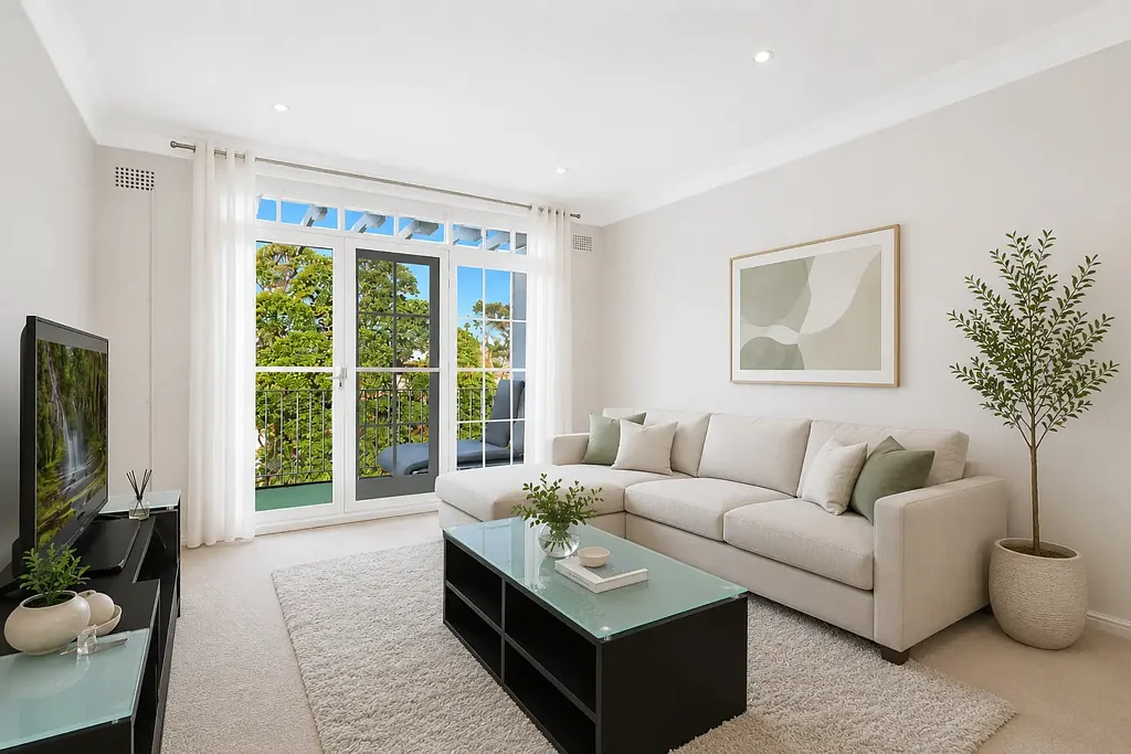 TOP FLOOR APARTMENT WITH SCENIC VIEWS IN PRIME ROSE BAY LOCATION