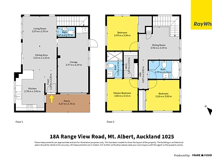 18A & 18B Range View Road, Mount Albert, Auckland City, 3 રૂમ, 2 બાથરૂમ, Townhouse