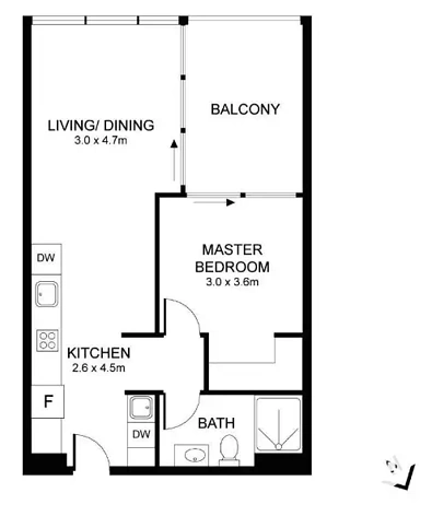 305/4 Grazier Lane, Belconnen, ACT 2617, 1房, 1浴, Apartment