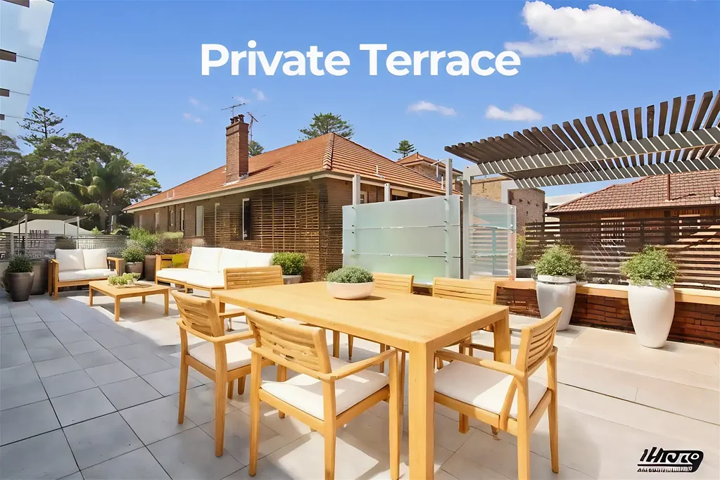 Unique Terrace Apartment With huge Private Courtyard