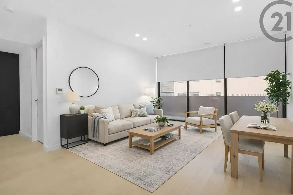 Hurstville 1房 Hurstville地标公寓 朝北采光佳 简约石材厨房 宽敞卧室 阳台私享空间 地下车位 安全便捷 The Ultimate Modern Apartment