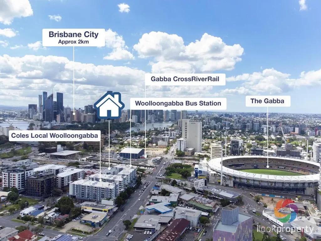 Woolloongabba 2房 正对The Gabba地标 三居室布局潜力大 内城核心地带 租金回报可观 交通生活便利 Unique property in the Heart of Woolloongabba