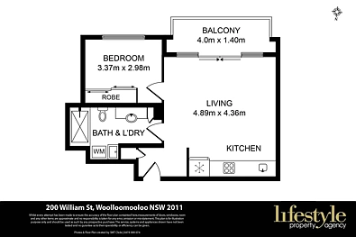 200 William Street, Woolloomooloo, NSW 2011, 1 slaapkamers, 1 badkamers, Apartment