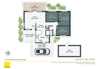 21 Romilda Street, Woodridge, QLD 4114, 3房, 1浴, House