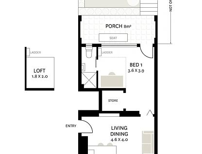 1/93-95 Womerah Avenue, Darlinghurst, Sydney CBD, 1部屋, 1バスルーム, Apartment
