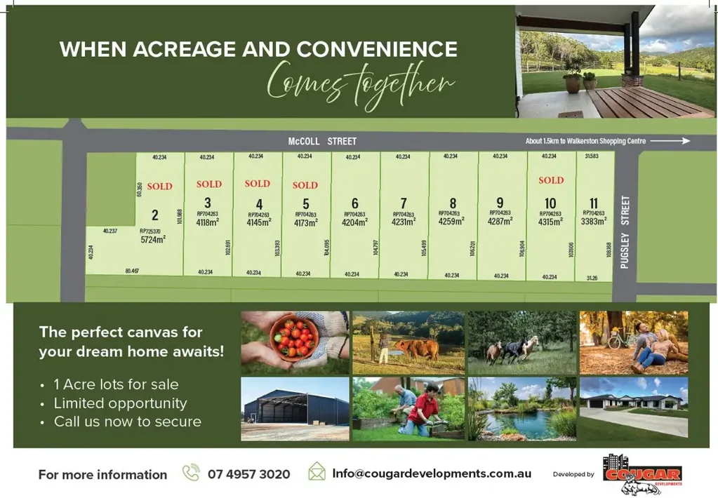 Walkerston  RARE 1 ACRE BLOCKS IN WALKERSTON