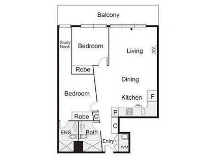 235/70 Nott Street, Port Melbourne, Melbourne CBD, 2 ห้องนอน, 2 ห้องน้ำ, Apartment