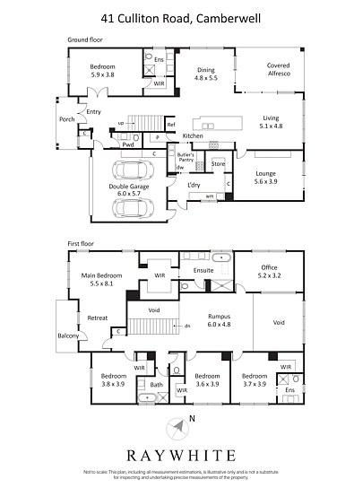 फ्लोर प्लान - 41 Culliton Road, Camberwell, VIC 3124