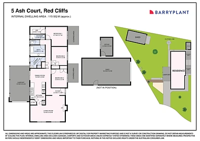 ਮੰਜ਼ਿਲ ਦੀ ਯੋਜਨਾ - 5 Ash Court, Red Cliffs, VIC 3496