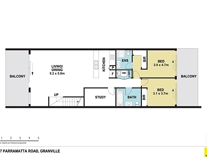 27/147 Parramatta Road, Granville, Parramatta (Northwest suburbs), 2 habitaciones, 2 baños, Apartment