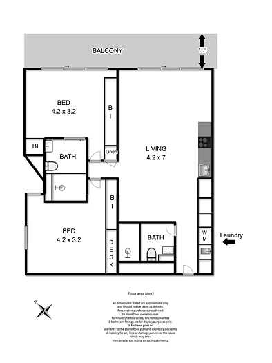 18/51 Sandy Bay Road, Battery Point, TAS 7004, 2 slaapkamers, 2 badkamers, Apartment