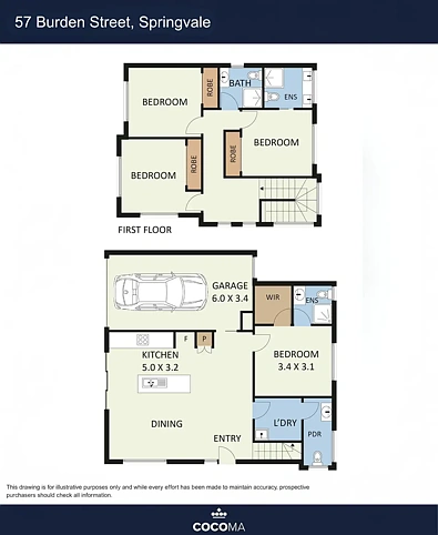 57 Burden Street, Springvale, VIC 3171, 4 phòng ngủ, 3 phòng tắm, Townhouse