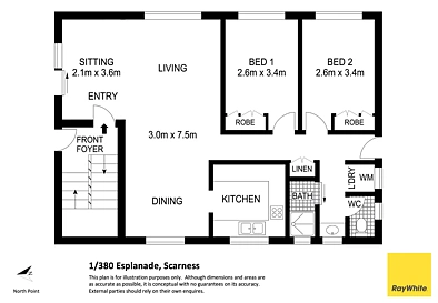 1/380 Esplanade, Scarness, QLD 4655, 2 Schlafzimmer, 1 Badezimmer, Unit