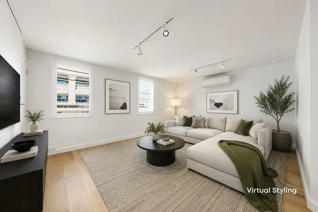 Light-filled living with a 38sqm north-facing terrace