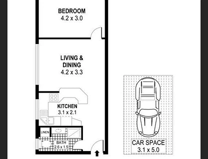 1/10 Market Place, Wollongong, Wollongong - Greater Region, 1部屋, 1バスルーム, Apartment