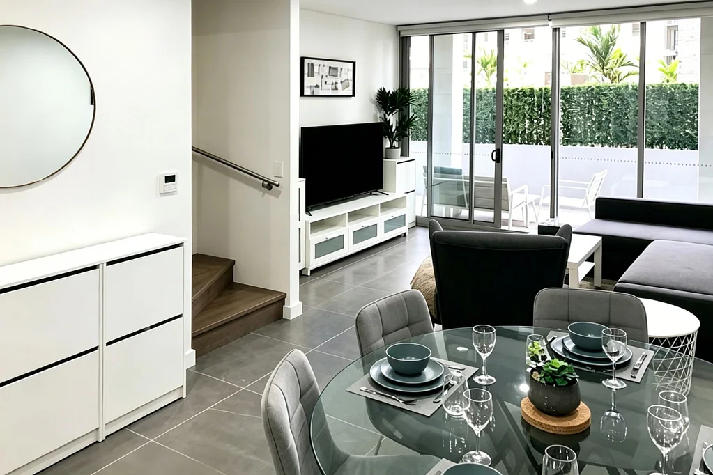 Furnished Split-Level Loft Apartment With Resort-Style Facilities