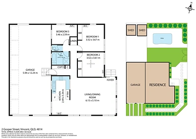 2 Gosper Street, Vincent, QLD 4814, 3 slaapkamers, 1 badkamers, House