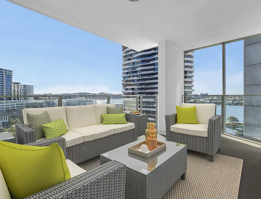1105/30 Festival Place, Newstead, Brisbane - Inner City Region, 3 rūma, 2 rūma horoi, Apartment