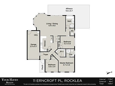 11 Erncroft Place, Rocklea, QLD 4106, 3房, 2浴, House