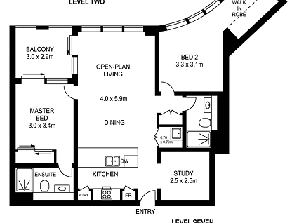 708/91 Lord Sheffield Circuit, Penrith, Outer Western Sydney, 2 ห้องนอน, 2 ห้องน้ำ, Apartment