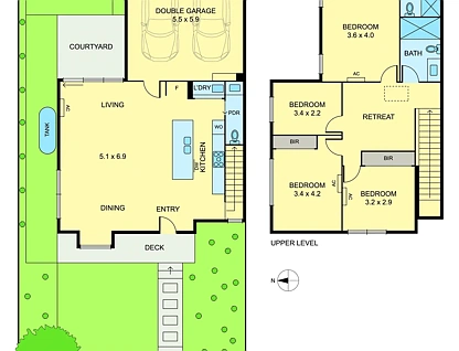 1/507 Mitcham Road, Mitcham, VIC 3132, 4 Kuwarto, 2 Banyo, Townhouse