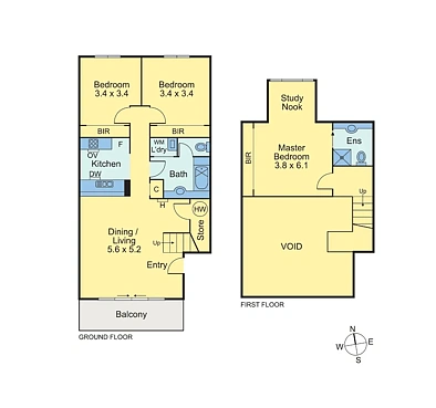 13/63 High Street, Prahran, VIC 3181, 3 Bedrooms, 2 Bathrooms, Unit