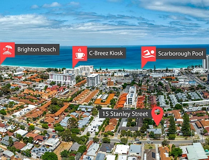 15 Stanley Street, Scarborough, North West Perth, 4 રૂમ, 1 બાથરૂમ, House