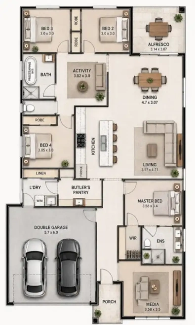 Address Withheld, Caboolture, QLD 4510, 4 phòng ngủ, 2 phòng tắm, House