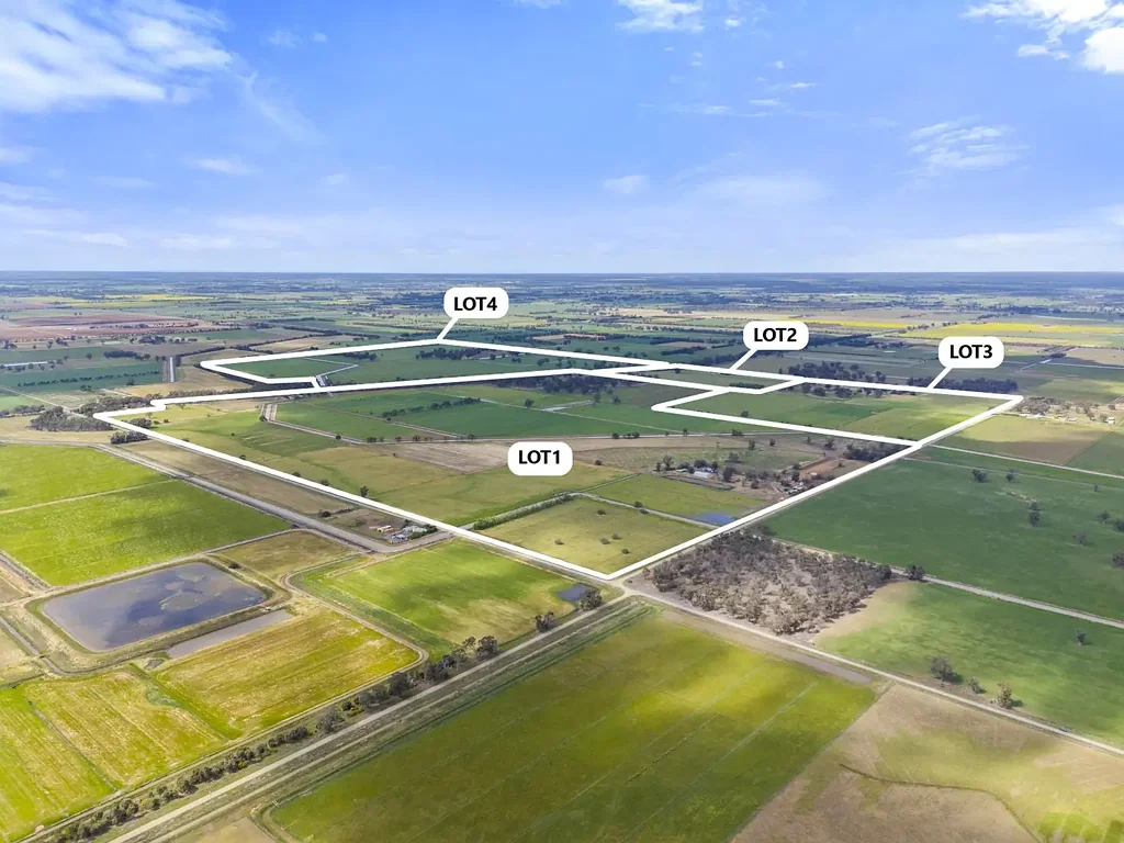 Yielima  Northern Victoria Dairy Farm in 4 LOTS