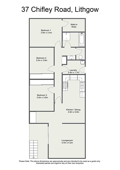 37 Chifley Road, Lithgow, NSW 2790, 3 phòng ngủ, 1 phòng tắm, House