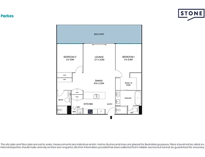 Address Withheld, Parkes, ACT 2600, 2部屋, 2バスルーム, Apartment