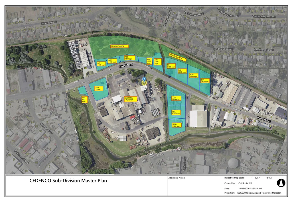 Awapuni Industrial Sections for Sale – Innes Street