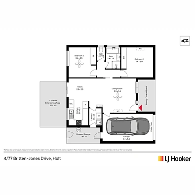 4/77 Britten-Jones Drive, Holt, ACT 2615, 2 slaapkamers, 1 badkamers, Townhouse