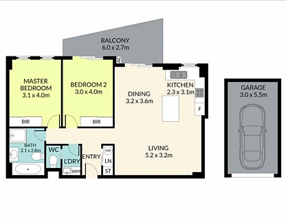 11/4-6 Lachlan Street, Liverpool, South Western Suburbs, 2房, 1浴, Apartment